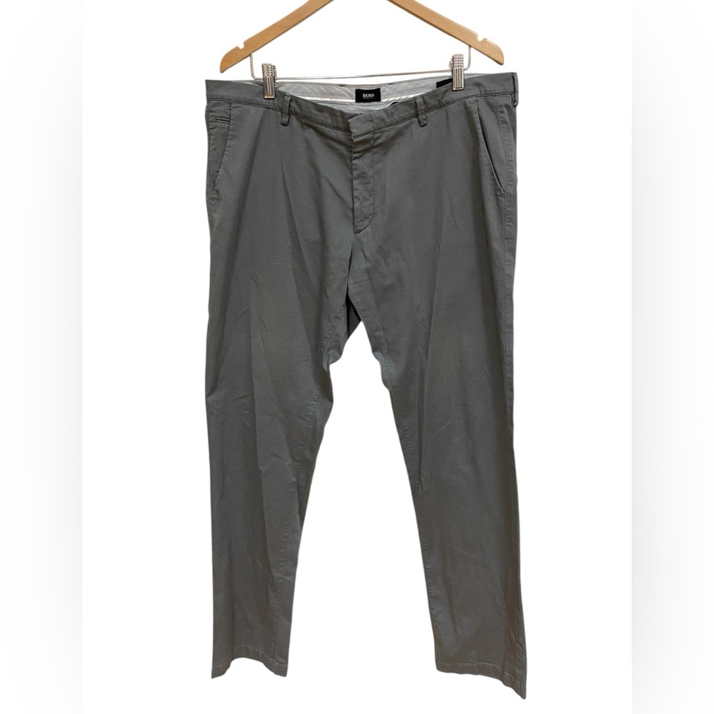 Boss Hugo Boss Pants Men’s Straight Leg Textured Gray Size 40